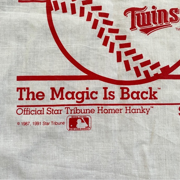 Set of 3 TWINS 1991 The Magic is Back Homer Hankies - Picture 2 of 5